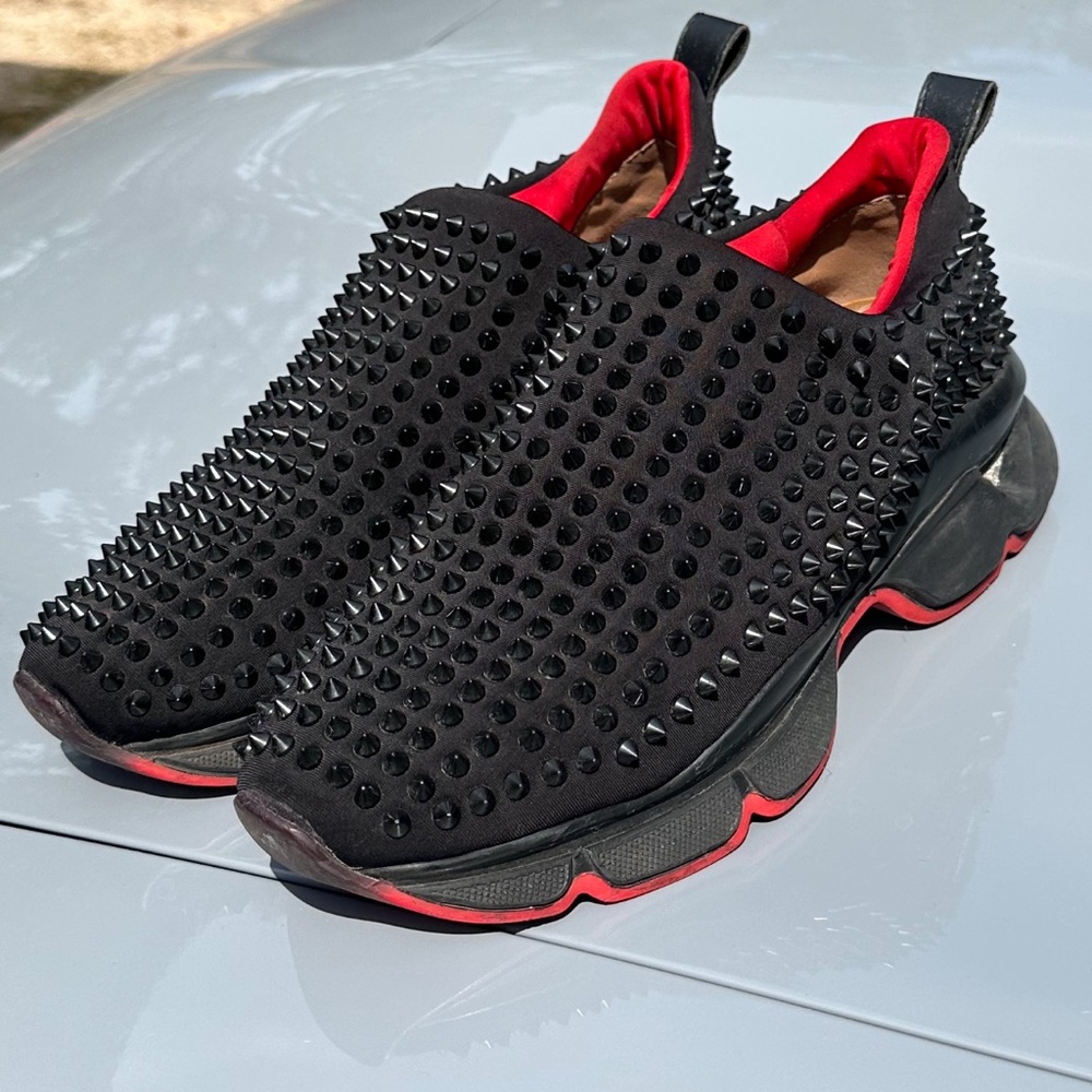 Christian Louboutin Spike Sock Trainers